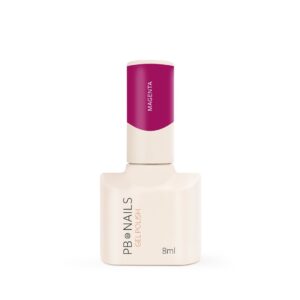 PB Nails Lakier hybrydowy Magenta 8 ml – intensywna fuksja, kremowe wykończenie
