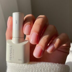 PB NAILS lakier hybrydowy Mist 8 ml – naturalny nude beż półtransparentny — zdjęcie 2