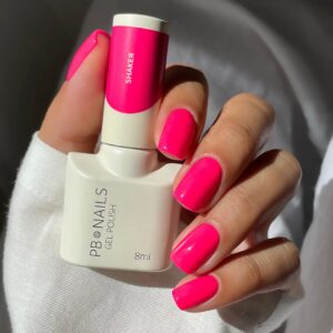 PB Nails Shaker – Neonowy Róż Lakier Hybrydowy TPO Free 8ml — zdjęcie 2