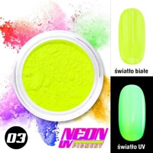 Pigment Neonowy Do Paznokci W Proszku Neon UV Pigment Nr 03 — zdjęcie 1