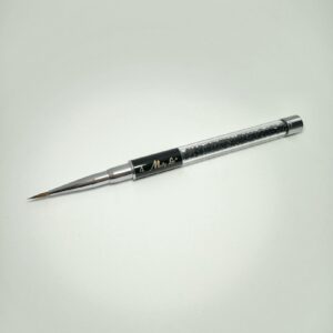 Pędzelek do zdobień Art Pro Brush czarny z cyrkoniami długość włosia 13mm MollyLac — zdjęcie 2
