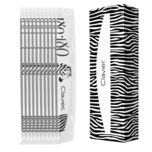 Pilnik do paznokci 180/180, manicure , Clavier, Zeberka Łódka szary (bezpieczny pakiet) 10szt.