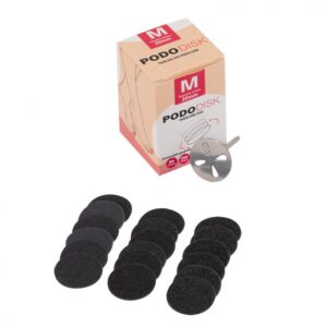 Pododisk M 20 mm dysk do pedicure + 50 nakładek ściernych
