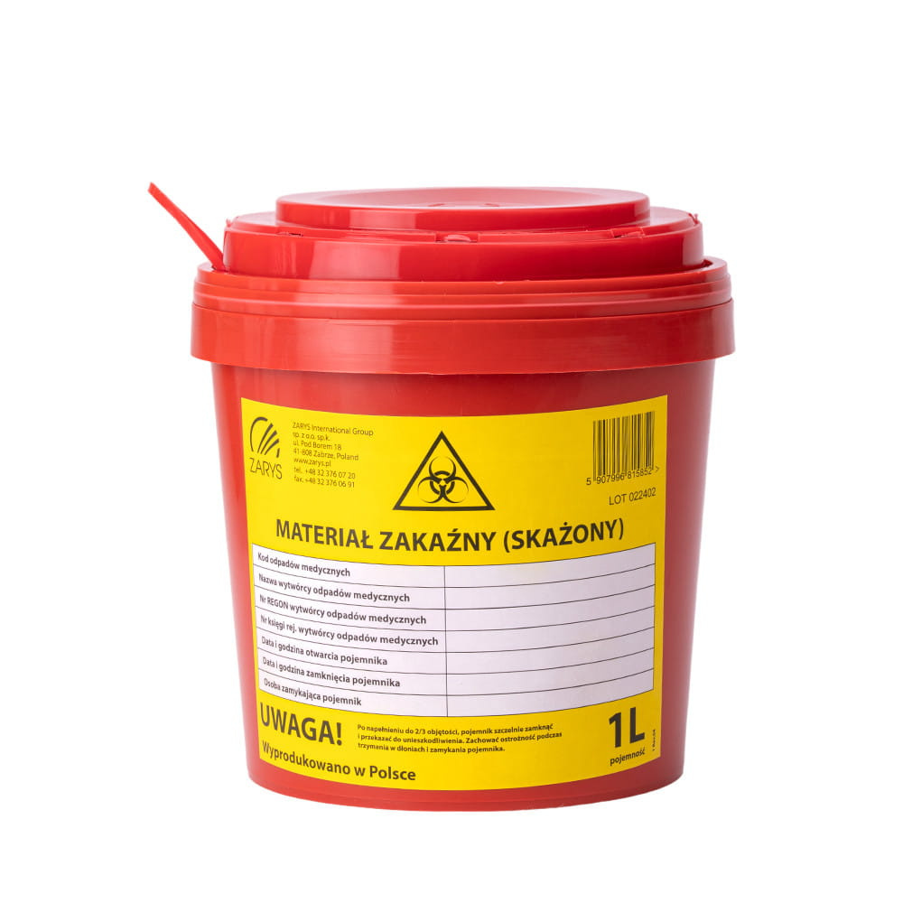 Pojemnik-na-odpady-medyczne-czerwony-1L_5B217175D_1200.jpg Pojemnik na odpady medyczne czerwony 1L – atest PZH
