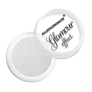 Pyłek do paznokci Glamour Effect Allepaznokcie Silver 1 g Nr 1 — zdjęcie 3