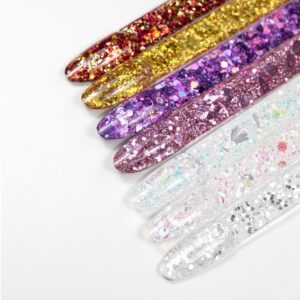 Pyłek do paznokci czerwony Princess Nails AlleLac Nr 7 ozdoba do żelu 1 g — zdjęcie 4