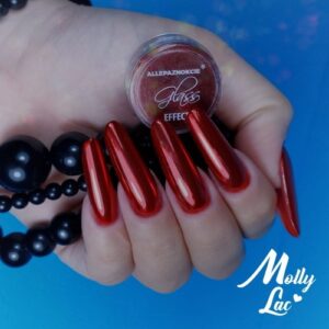 Pyłek Lustrzany Glass Effect Red Nr 3 — zdjęcie 3