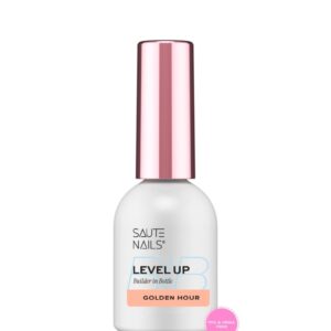 Saute Nails BiB Level UP Golden Hour 8ml – żel budujący w butelce ciepły beż