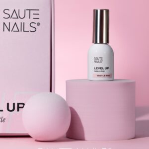 Saute Nails BiB Level UP Gentle Kiss 8ml – mleczny róż — zdjęcie 3