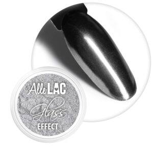 Pyłek Lustrzany Glass Effect AlleLac Silver Nr 2 do Paznokci