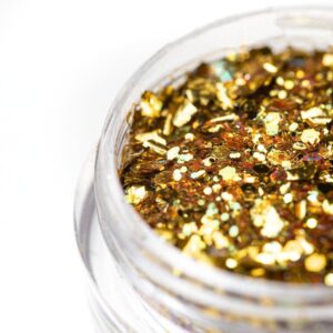Pyłek do paznokci złoty Princess Nails AlleLac Nr 6 do zdobień żelowych 1 g — zdjęcie 3