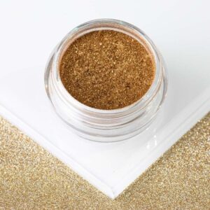 Pyłek lustrzany efekt do zdobień paznokci Glass Effect Golden Nr 1 — zdjęcie 4
