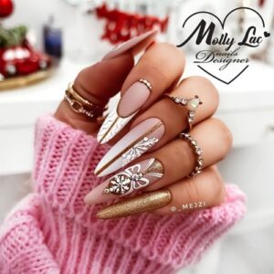Pyłek lustrzany efekt do zdobień paznokci Glass Effect Golden Nr 1 — zdjęcie 1