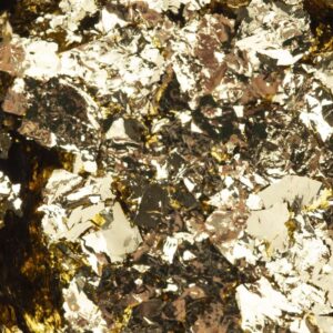 Pyłek metaliczny do paznokci MollyLac Płatki Alu Nr 12 Złoty 0,2 g — zdjęcie 2