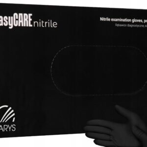 Rękawiczki nitrylowe bezpudrowe czarne ZARYS EasyCARE rozm. L 100szt