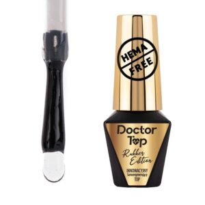 Rubber Doctor Top MollyLac kauczukowy samonaprawiający się top no wipe HEMA/Di-HEMA Free clear 10 g — zdjęcie 1