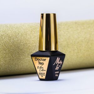 Rubber Doctor Top MollyLac kauczukowy samonaprawiający się top no wipe HEMA/Di-HEMA Free clear 10 g — zdjęcie 8