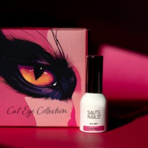 Saute Nails Cat Eye Effect E07 – jasnoróżowy lakier hybrydowy z efektem kociego oka 8ml — zdjęcie 2