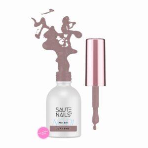 Saute Nails Cat Eye Effect E11 – chłodny beżowy brąz z efektem kociego oka 8ml