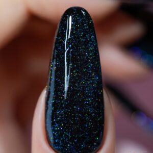 Saute Nails Holo Flash Top No Wipe 8ml – top hybrydowy z efektem holo — zdjęcie 3