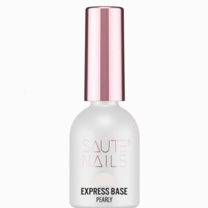 Saute Nails Express Base Pearly 8ml – perłowa baza hybrydowa TPO & HEMA Free