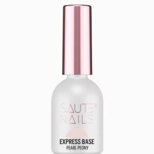 Saute Nails Express Base Pearl Peony 8ml – różowo-fioletowa baza z perłową poświatą TPO & HEMA Free