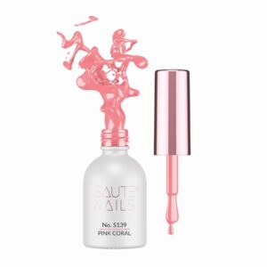 SAUTE NAILS Lakier hybrydowy S139 Pink Coral 8ml koralowy neon róż