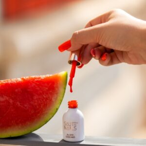 Saute Nails Lakier hybrydowy S250 Good Vibes 8ml pomarańczowo-czerwony — zdjęcie 3
