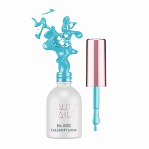 Saute Nails Lakier hybrydowy S252 Celebrity Look 8ml turkus neon