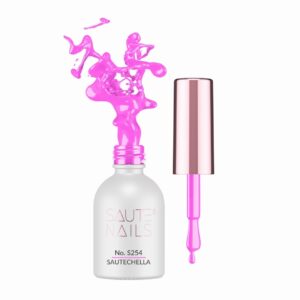 Saute Nails Lakier hybrydowy S254 Sautechella 8ml neonowy róż
