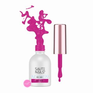 Saute Nails Cat Eye Effect E10 – ciemny malinowy róż z efektem kociego oka 8ml