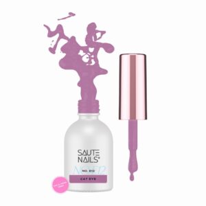 Saute Nails Cat Eye Effect E12 – chłodny róż ze srebrną poświatą 8ml