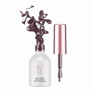 Saute Nails Lakier hybrydowy S222 Hot Cocoa – czekoladowy brąz 8 ml