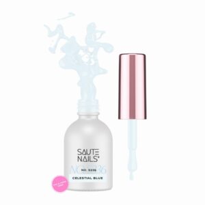 Saute Nails Lakier hybrydowy S336 Celestial Blue pastelowy błękit 8 ml