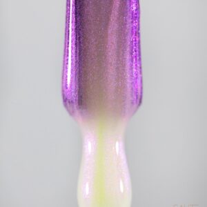 Saute Nails Pink Pearl Top No Wipe 8ml – top hybrydowy z różową perłową drobinką — zdjęcie 1