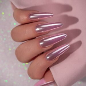 Saute Nails pyłek do paznokci Siren’s Kiss efekt lustra srebrny do stylizacji — zdjęcie 3