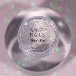 Saute Nails pyłek do paznokci Siren’s Kiss efekt lustra srebrny do stylizacji