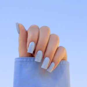 SAUTE NAILS Lakier hybrydowy S344 Cotton Sky 8ml błękit eggshell HEMA FREE — zdjęcie 1