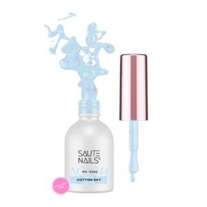 SAUTE NAILS Lakier hybrydowy S344 Cotton Sky 8ml błękit eggshell HEMA FREE