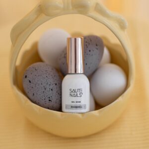 SAUTE NAILS Lakier hybrydowy S346 Eggshell 8ml szary eggshell HEMA FREE — zdjęcie 3