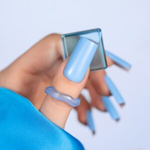Saute Nails Lakier Hybrydowy S294 Misty Blue – pastelowy błękit 8ml — zdjęcie 1