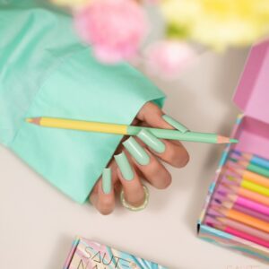 Saute Nails Lakier Hybrydowy S295 Minty Chill – pastelowa mięta 8ml — zdjęcie 3