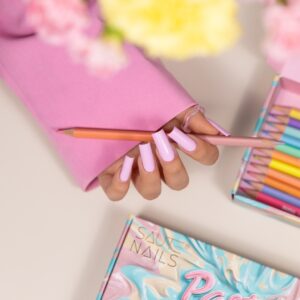Saute Nails Lakier Hybrydowy S296 Blush Bloom – pastelowy róż 8ml — zdjęcie 3