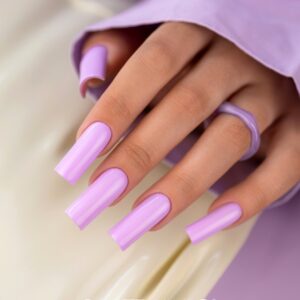 Saute Nails Lakier Hybrydowy S307 Chilly Lilly – pudrowa lawenda 8ml — zdjęcie 1