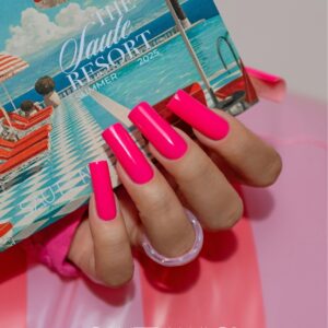 Saute Nails Lakier Hybrydowy S308 Candy Sandy – neonowy róż 8ml — zdjęcie 2