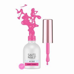 Saute Nails Lakier Hybrydowy S308 Candy Sandy – neonowy róż 8ml
