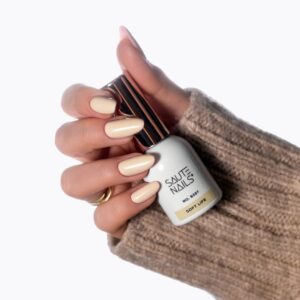 Saute Nails Lakier hybrydowy S337 Soft Life maślany żółty 8 ml — zdjęcie 3