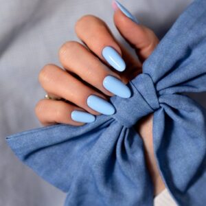 Saute Nails Lakier hybrydowy S340 Calm Sky niebieski 8 ml — zdjęcie 1