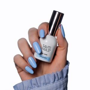 Saute Nails Lakier hybrydowy S340 Calm Sky niebieski 8 ml — zdjęcie 3