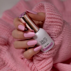 Saute Nails Lakier hybrydowy S341 Divine Pink róż 8 ml — zdjęcie 2